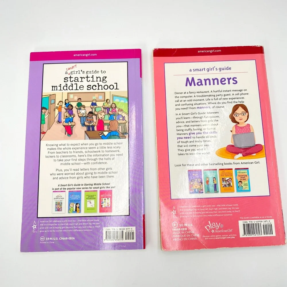 American Girl Smart Girl Guides‎ Starting Middle School Manners Books Set 2
